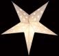Preview: Baby Lotus white - Foldable glowing star, paper poinsettia with 5 points, 40 cm